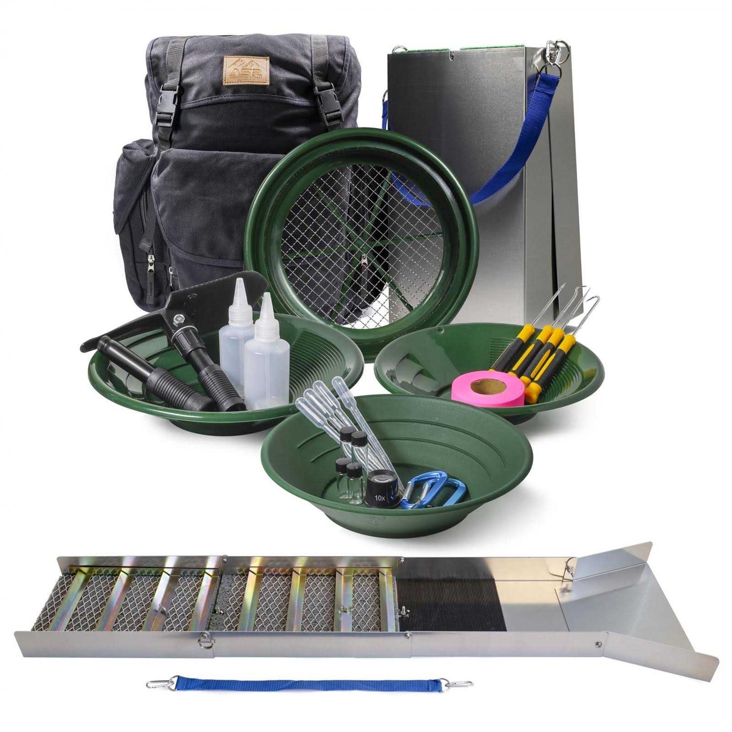 ASR Outdoor Deluxe 50 Backpack Folding Sluice Box Gold Kit - Sports Supplies Online Store