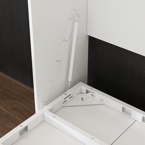 FAMAPY Twin Murphy Bed with Built-in Charging Station, Space-Saving Murphy Bed Chest Twin with Drawer, Foldable