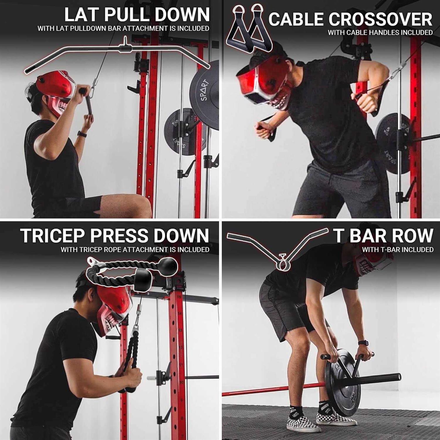 H10 Smith Machine with Cable Crossover System for Home Gym - Sports Supplies Online Store