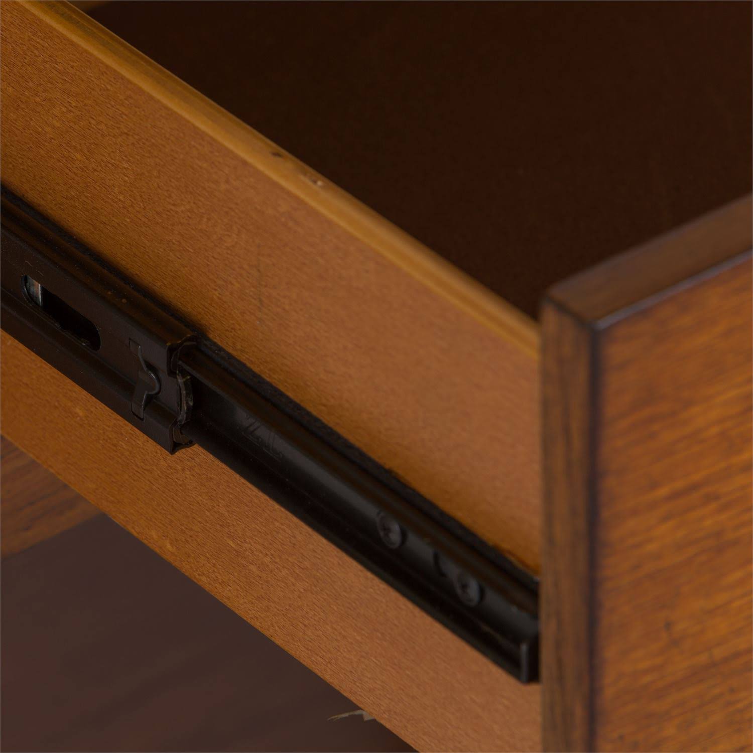 Liberty Furniture Grandpas Cabin Youth Panel Bed in Aged Oak, Twin