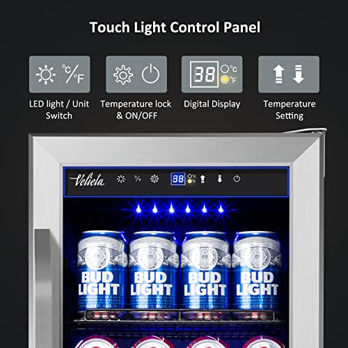 Cigar Electric Humidor, 35L 250 Counts Large Capacity Thermostatic Electric Cigar Cooler Cabinet with Digital LED Screen, Safety Lock