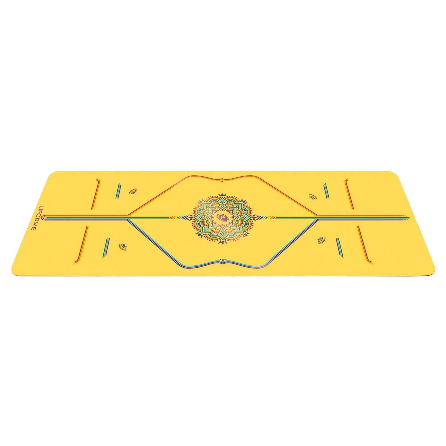 Liforme Printed Yoga Mat Collection Free Yoga Bag Patented Alignment System - Sports Supplies Online Store
