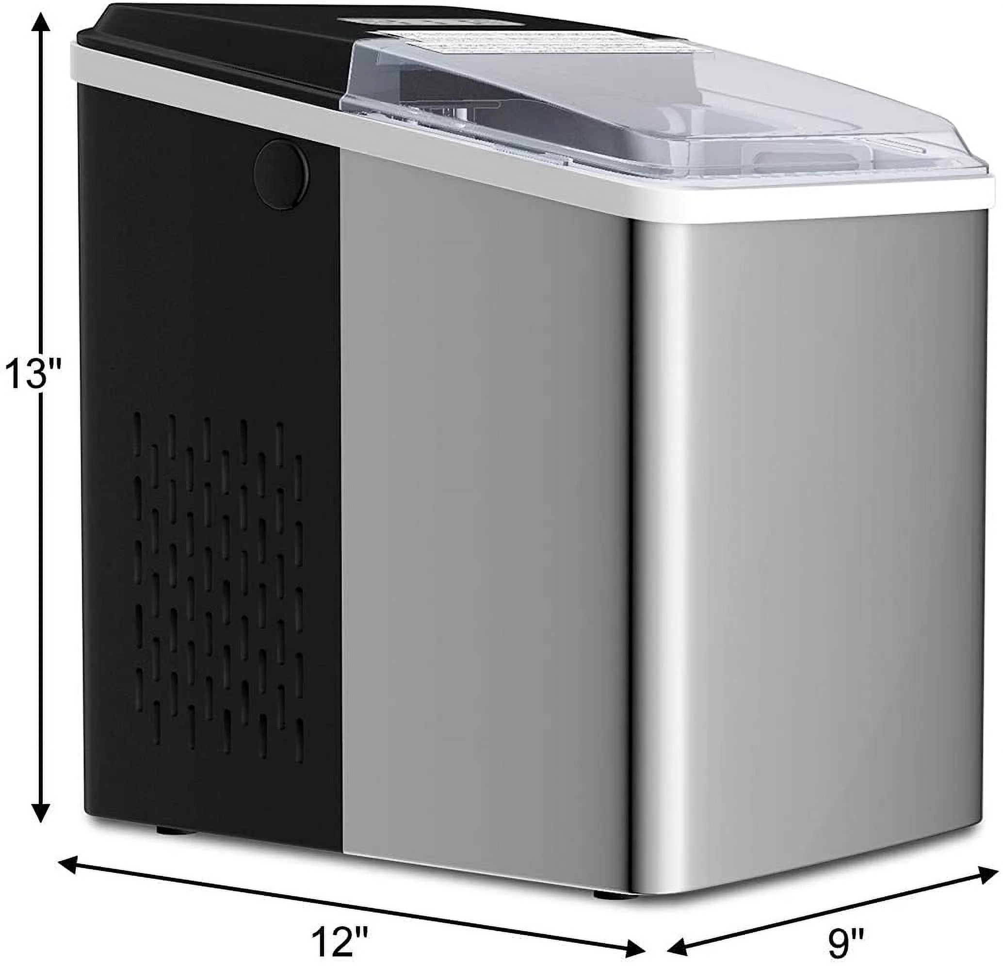 Ice Makers Machine 26.5 LBS/24 Hour Electric Portable Ice Making Machine with Self-Cleaning