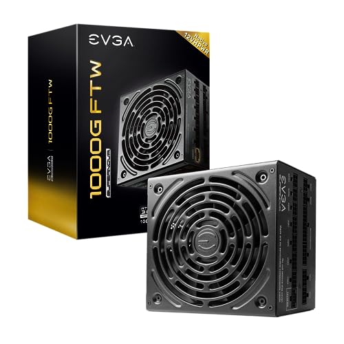 EVGA Supernova 850G FTW ATX3.0 & PCIE 5, 80 Plus Gold Certified 850W, 12VHPWR, Fully Modular, ECO Mode with FDB Fan, 100% Japanese Capacitors