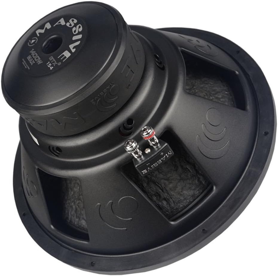 Massive Audio GTX154 – 15 Inch Car Audio Subwoofer, High Performance Subwoofer for Cars, Trucks, Jeeps - 15" Subwoofer 700 Watt RMS
