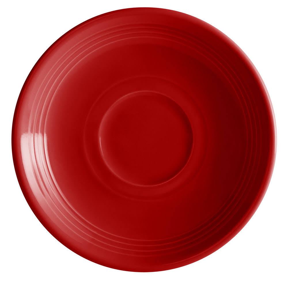 Tuxton China CQE-060 6 in. Concentrix Cayenne Saucer - 2 Dozen