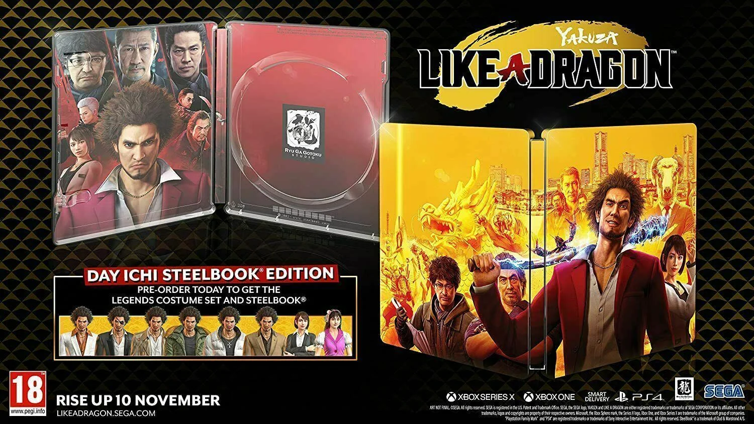 Yakuza: Like A Dragon - Sony Playstation 4 Steelbook PS4 SEGA Day Ichi Edition