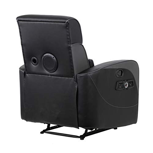 X Rocker Gamma Recliner Gaming Chair, 2.1 Bluetooth Audio System, Headrest Mounted Speakers, Built-in Footrest and Cupholder, 718001