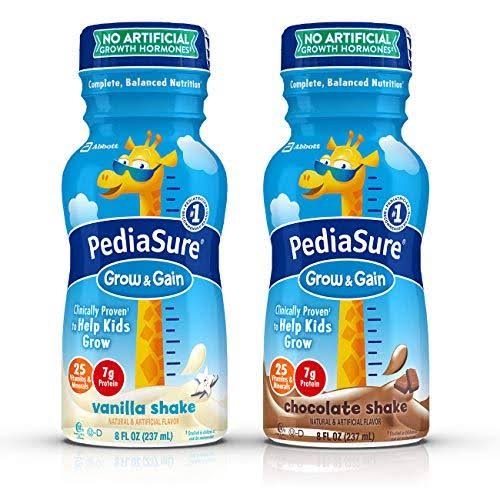 PediaSure Base PediaSure Grow u0026 Gain Nutrition Shake Variety Pack Ready-to-Drink 8 fl oz Bottle