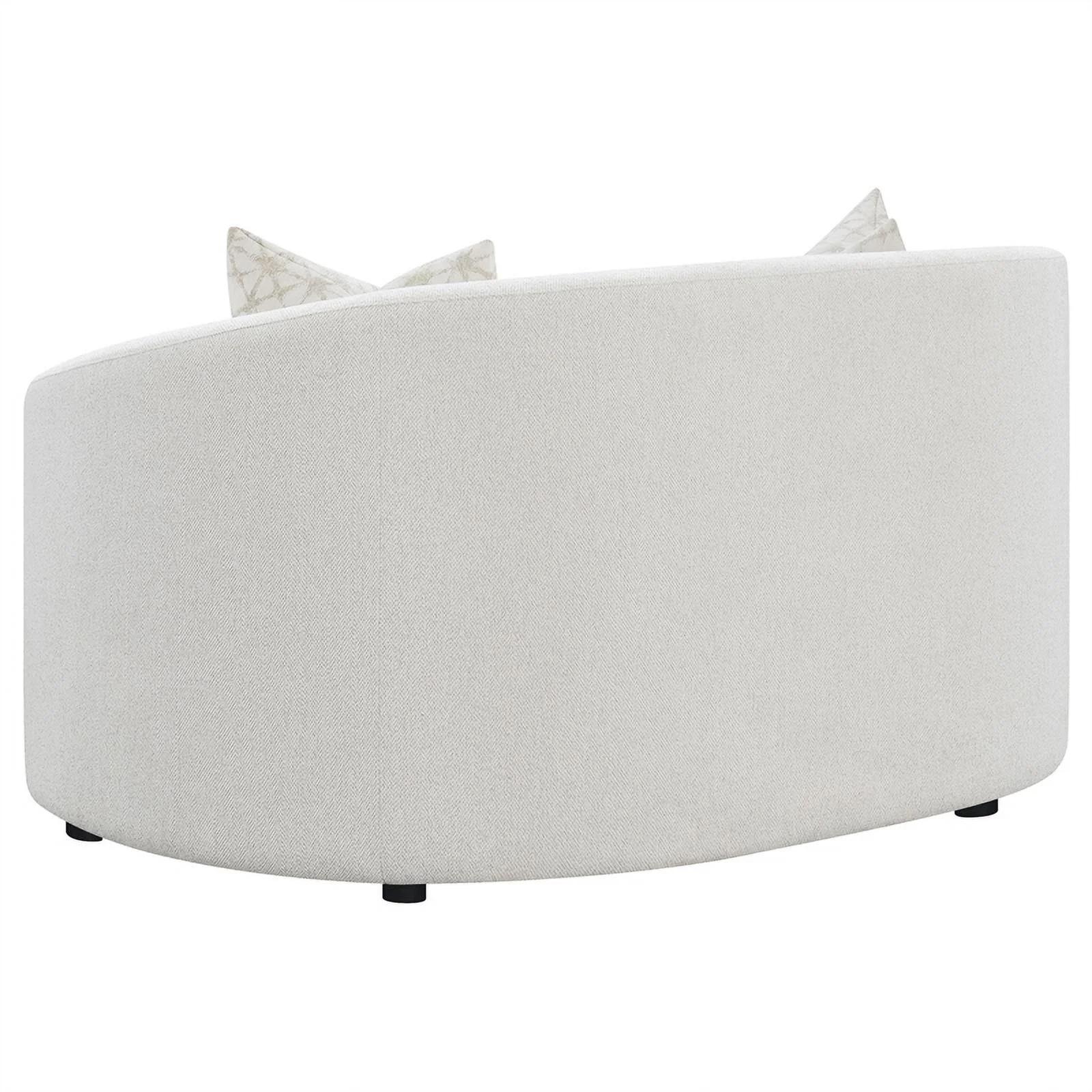 Coaster Rainn 2-piece Modern Fabric Upholstered Tight Back Living Room Set Latte