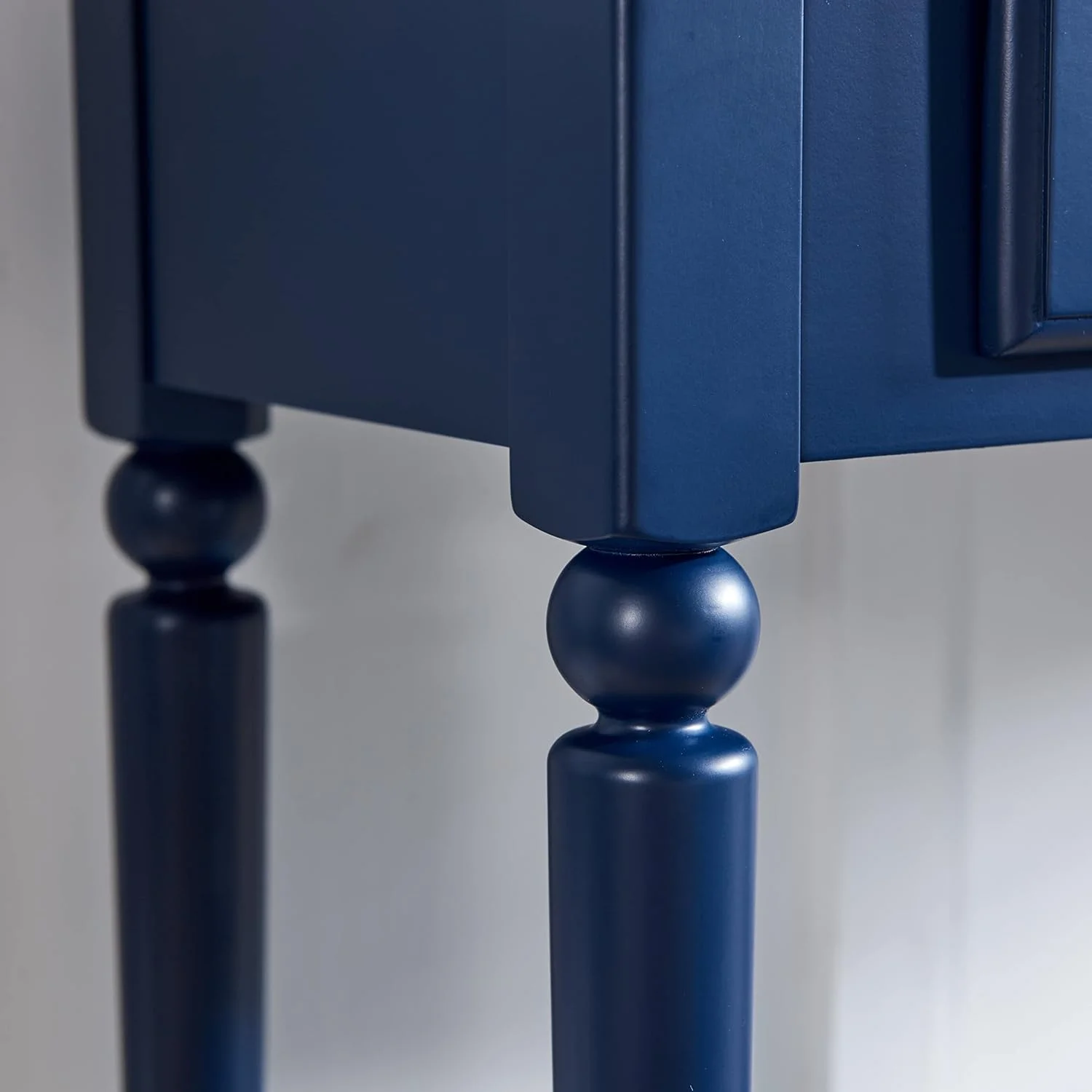 Leick Home Coastal Console Table, Navy Blue