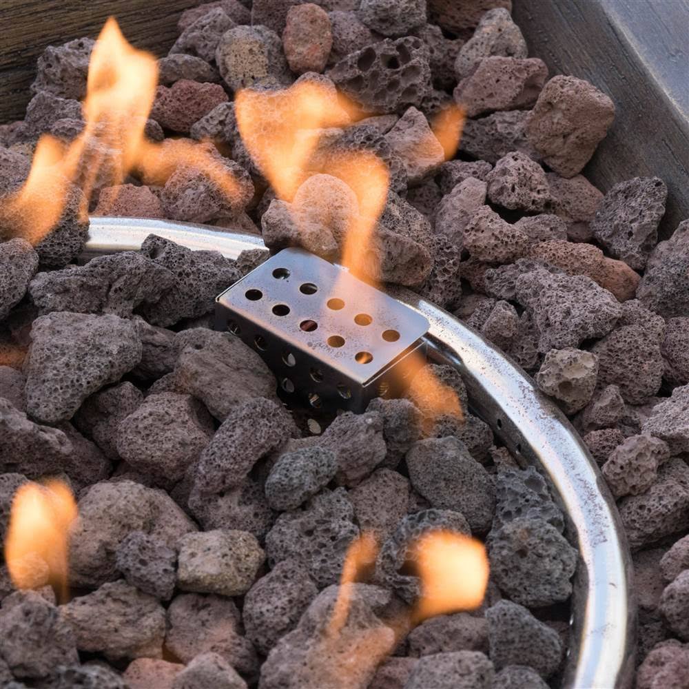 Anchorage 32 Magnesium Oxide GAS Fire Pit Square Brown Christopher Knight Home