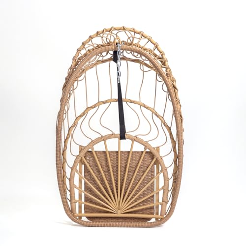 Yechen Hanging Egg Chair with Stand and Footrest for Indoor Outdoor
