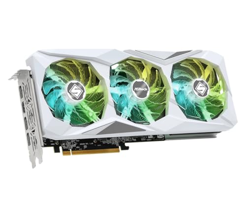 ASRock AMD Radeon RX 7700 XT Challenger 12GB GDDR6 192-bit 0dB Silent Cooling 7680 x 4320 DisplayPort HDMI LED Indicator 18Gbps Dual Fan Graphics Card