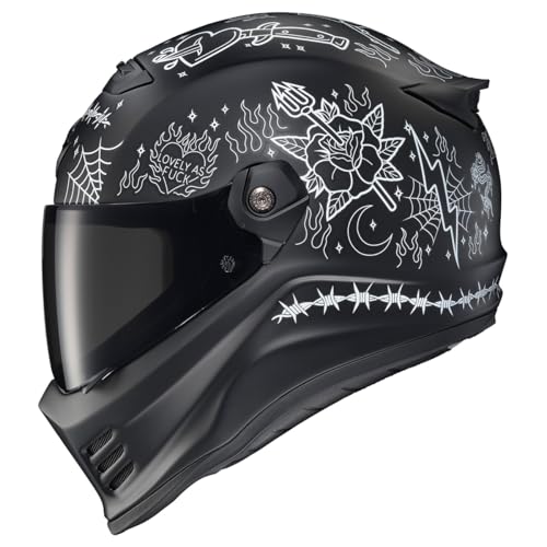 ScorpionEXO Covert FX Full Face Adult Motorcycle Helmet Street Fighter Style with Bluetooth Ready Speaker Pockets DOT ECE 22.06 Approved Unisex
