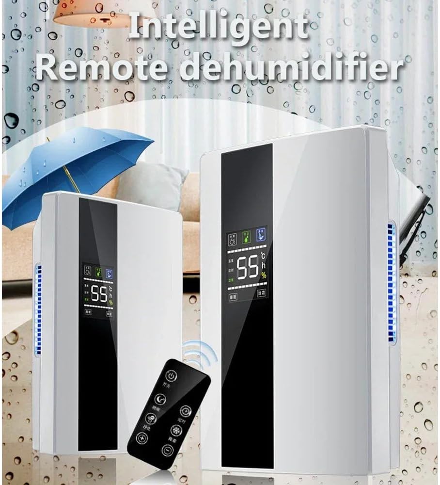2.2l Dehumidifier Moisture Absorber Home Dehumidifier Basement Moisture Absorber Mute Remote Control Timing External Water Pipe Led Display Humidity