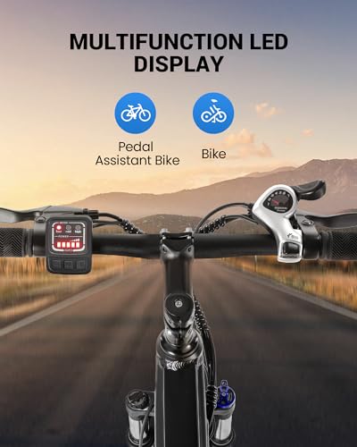 Electric Bike for Adults,36V Built-in Invisible Removable Battery,350W Brushless Motor(Peak 450W) Electric Mountain Bike