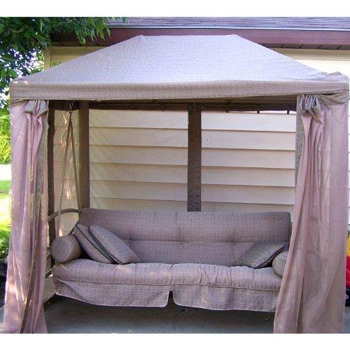 Gazebo Swing Replacement Canopy and Netting Set
