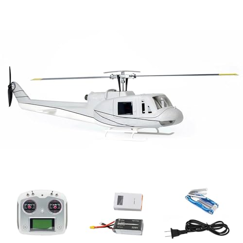 TOUCAN RC HOBBY FLYWING UH1 V4 RC Helicopter Huey Brushless Motor M10N Positioning Chip Automatic Flight LowReturn Smart Model Plane for Adult