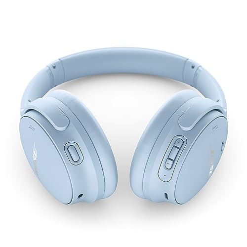 Bose QuietComfort Bluetooth Headphones, Wireless Headphones with Active Over Ear Noise Cancelling and Mic, Deep Bass, Up to 24 Hours of Playtime