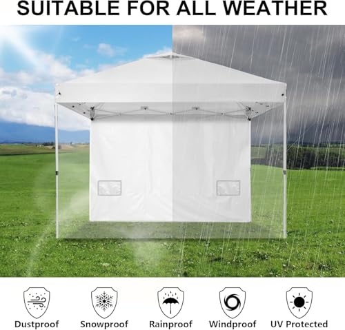 SANWAY 10x10 Pop Up Canopy Tent with Sidewalls x 4 &ndash; Easy Setup Canopy Tent, Waterproof, UV-Resistant