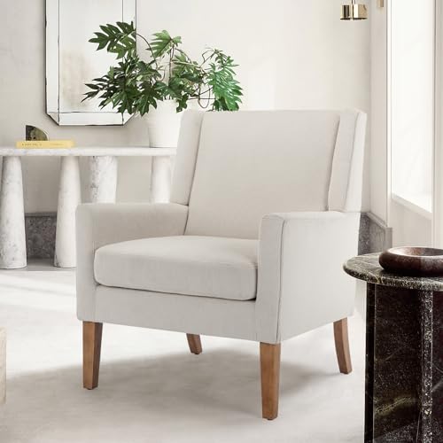 COLAMY Modern Wingback Living Room Chair, Upholstered Fabric Accent Armchair