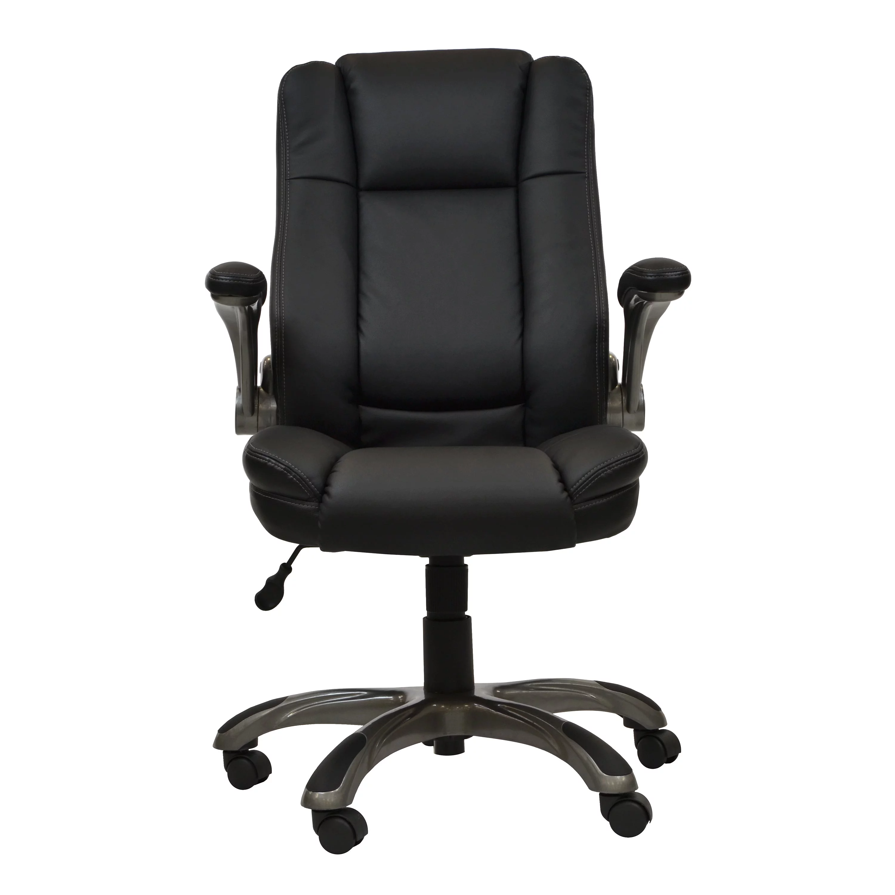 Ergo Flex Executive Office Chair with Flip-up Arms - Black
