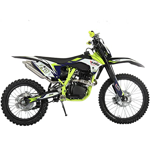 X-PRO 250cc Dirt Bike with LED Light Zongshen Engine Pit Bike Gas Dirt Bikes Adult Pitbike, Big 21"/18" Wheels!