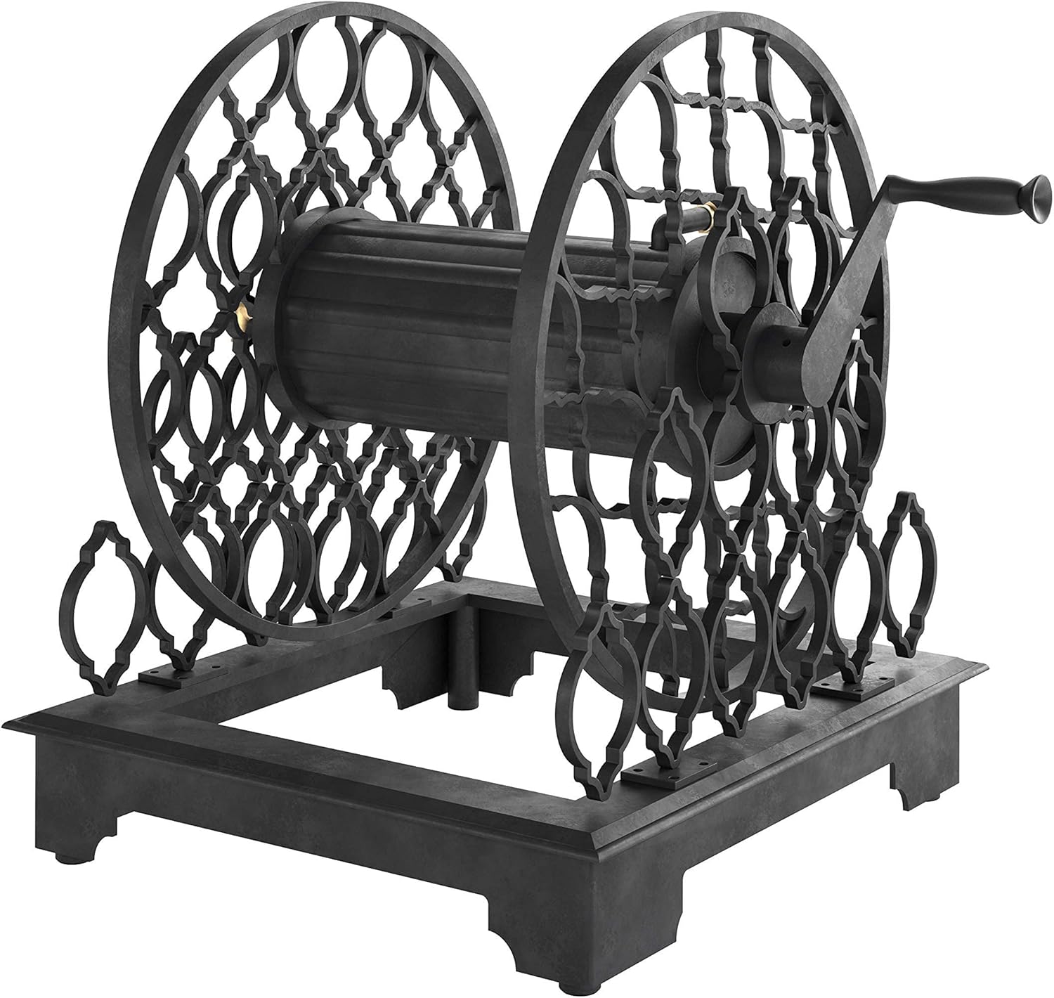 Lush Landscapes Metal Ornamental Trellis Hose Reel