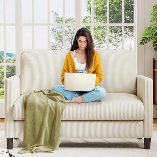 Sofa Accent Chair, 33" Reading Chair for Bedroom, Tool-Free Setup Living Room Accent Chairs, Comfy Arm Chairs Living Room, All-Wood Reading Nook
