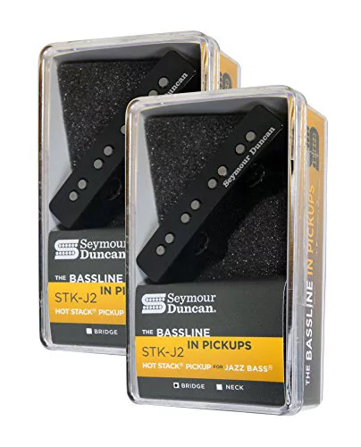 Seymour Duncan STK-J2n / J2b Hot for Fender Jazz Bass Pickup Set Black - Curated Treasures Market