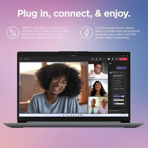 Lenovo IdeaPad 1i Laptop with Microsoft 365 Home and Business • 12GB RAM • 1TB Cloud Storage and 256GB SSD • Intel Core • 15 Anti-Glare Screen •