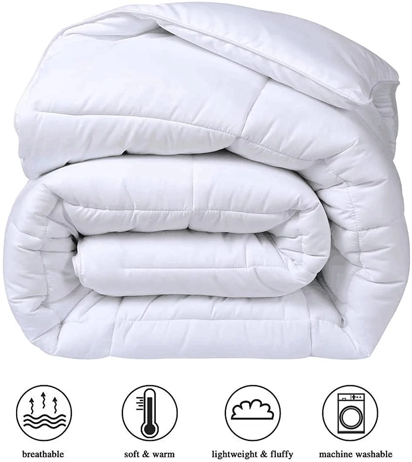 Super King Comforter Multi Ruffle Teal Luxurious Microfiber Fill Comforter, Pillowcases & Premium Piping