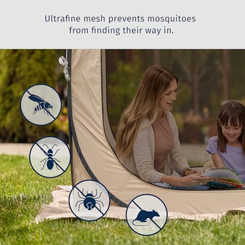 EAST OAK Screen House Tent Pop-Up, Portable Screen Room Canopy Instant Screen Tent 10 x 10 FT with Carry Bag for Patio, Backyard