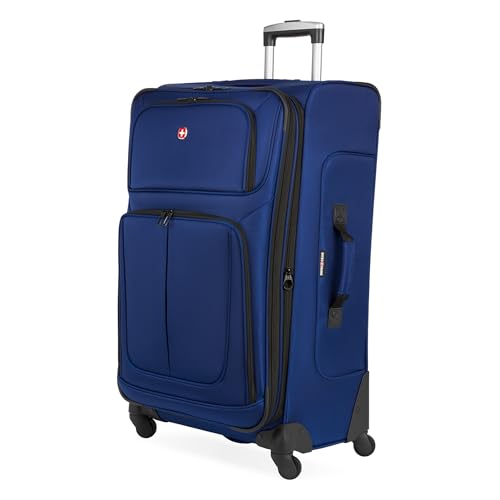 SwissGear Sion Softside Expandable Roller Luggage, Teal, 3 Piece Set (21/25/29)