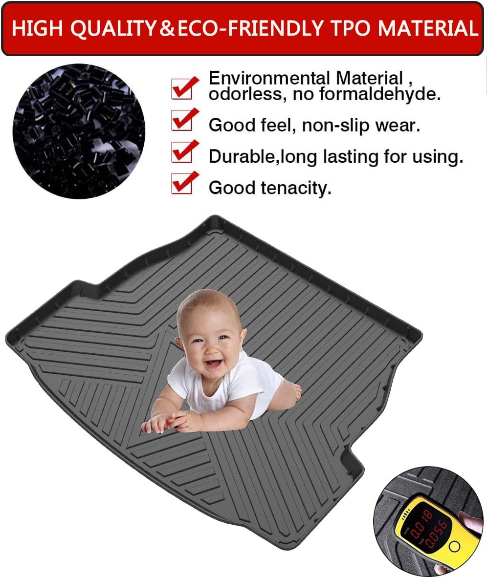 RAV4 Cargo Liner - Compatible with RAV4 2019 2020 2021 2022 Models,All-Weather Rear Trunk Tray Cargo Mats Custom Fit for Toyota RAV-4