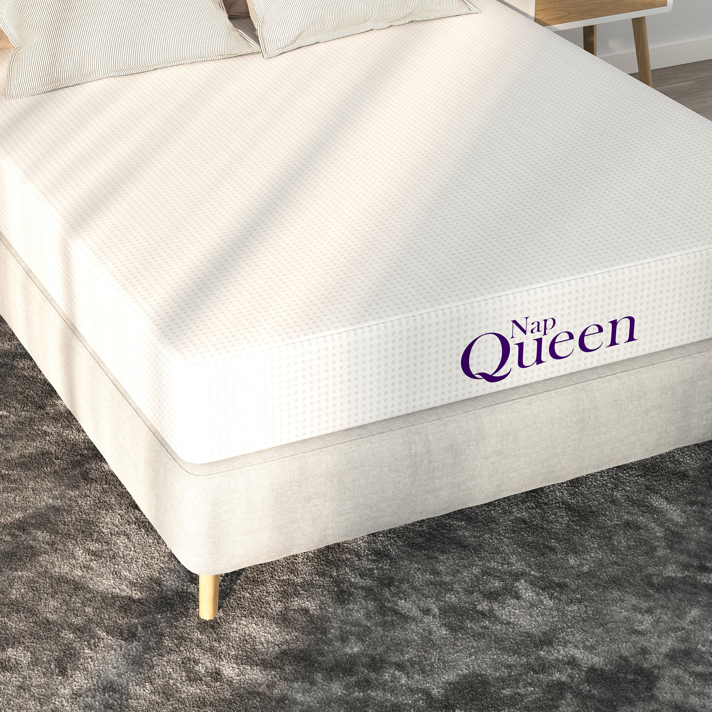 NapQueen Charlotte 12" Charcoal Memory Foam Mattress, King