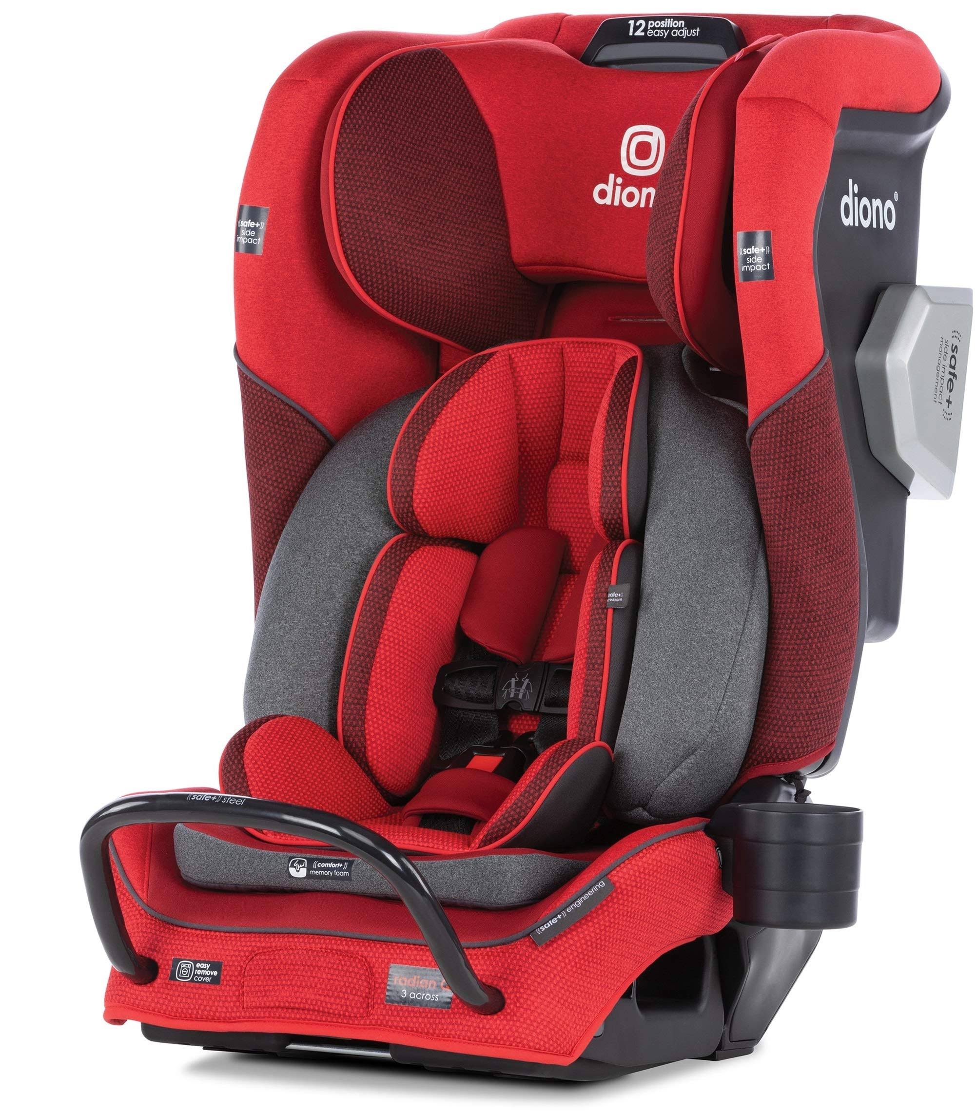 Diono Radian 3QXT All-in-One Convertible Car Seat, Red Cherry