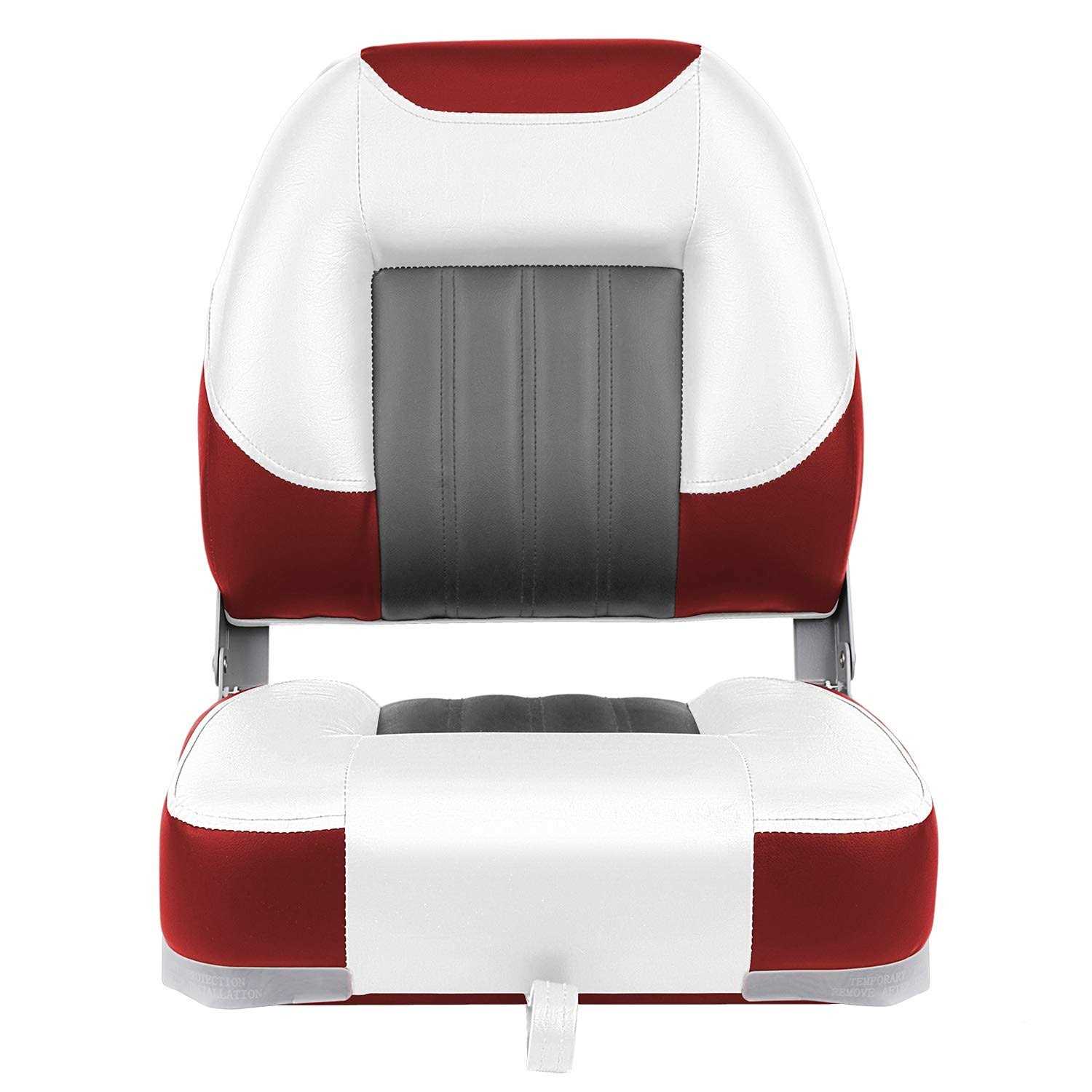 XGEAR Deluxe Low Back Fold-Down Fishing Boat Seats - Sports Supplies Online Store