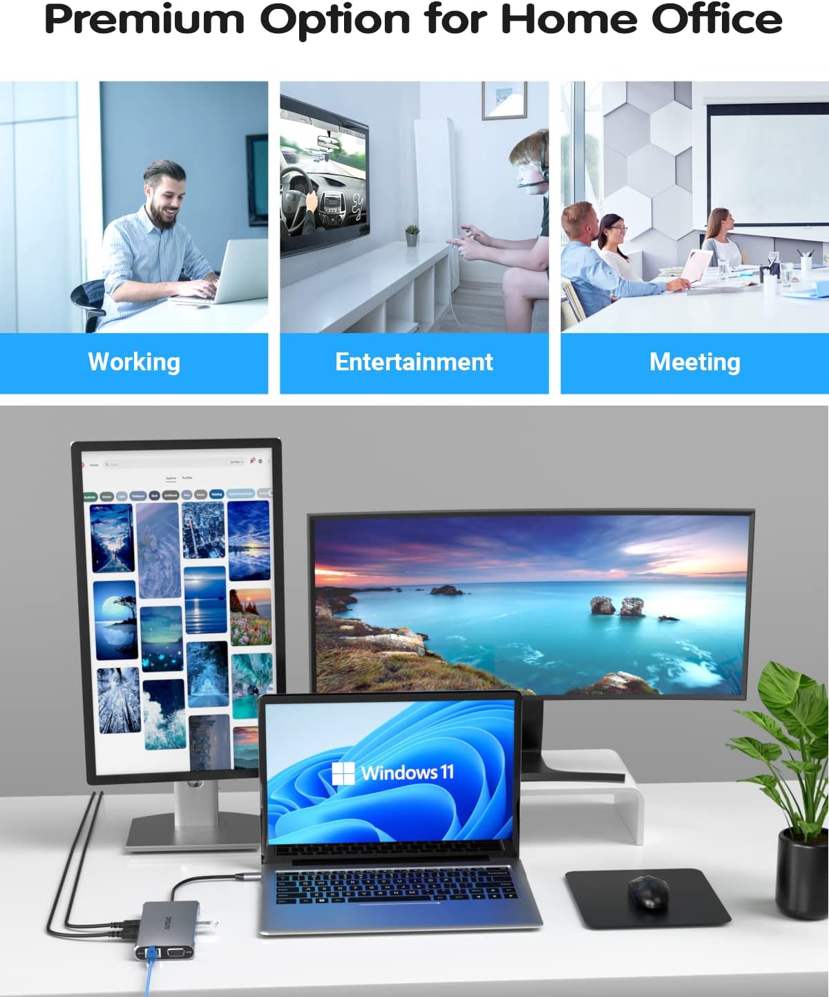 USB C Hub, SUTOUG Docking Station