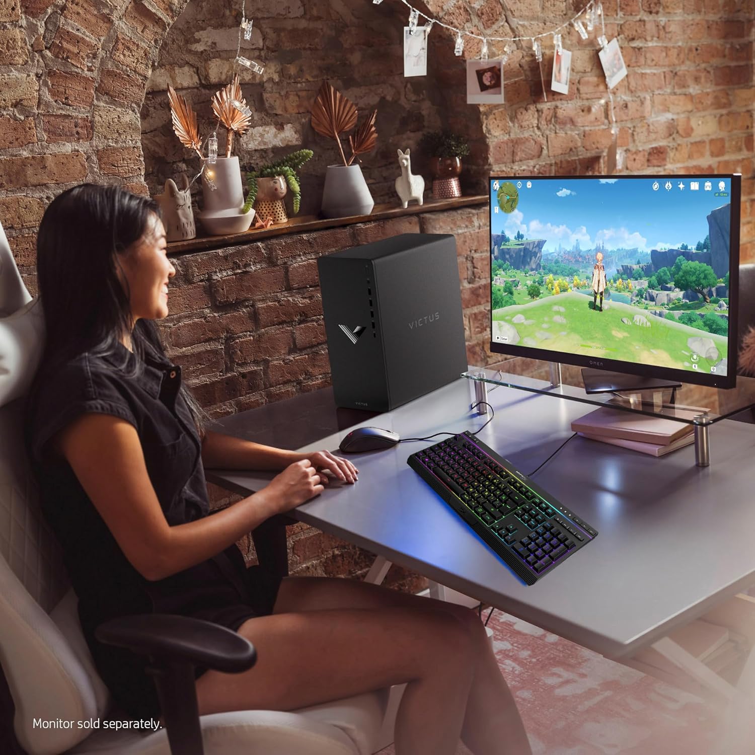 Victus 15L Gaming Desktop HyperX Bundle, 13th Generation Intel Core i7-13700F, 16 GB RAM, 512 GB SSD, NVIDIA GeForce RTX 3060 Graphics