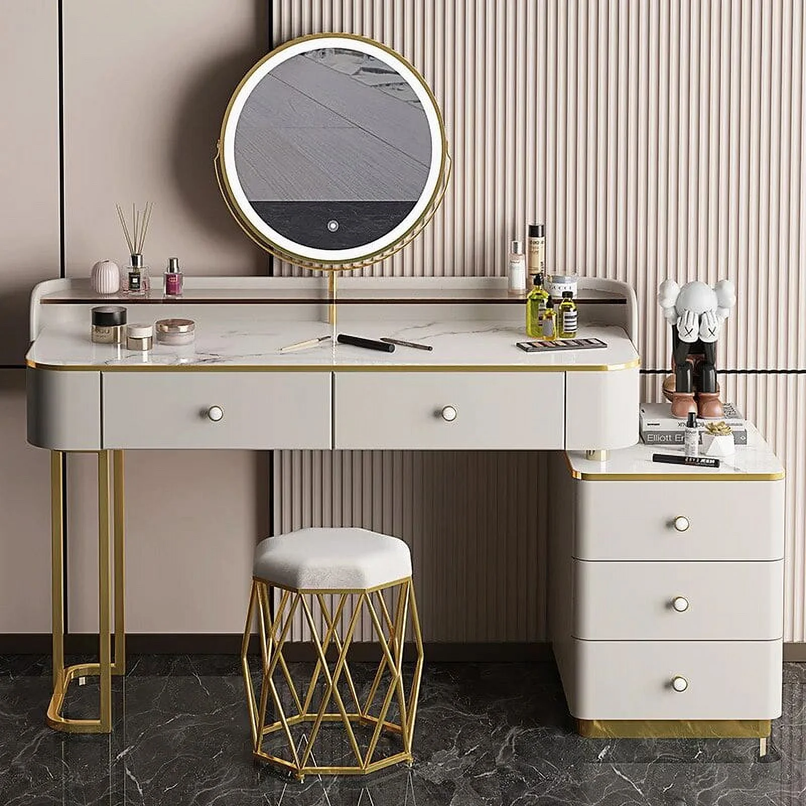 Multifunctional Storage Cabinet Bedroom Dressing Table Furniture Bedroom Dressers Dressers Tocador Maquillaje Home Furniture