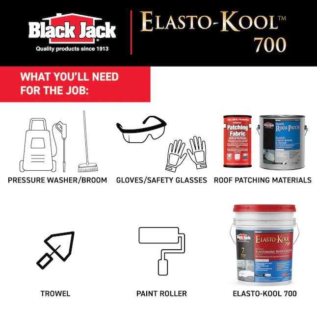Black Jack White Elastomeric Roof Coating - Shop Hardware Tools Online Store