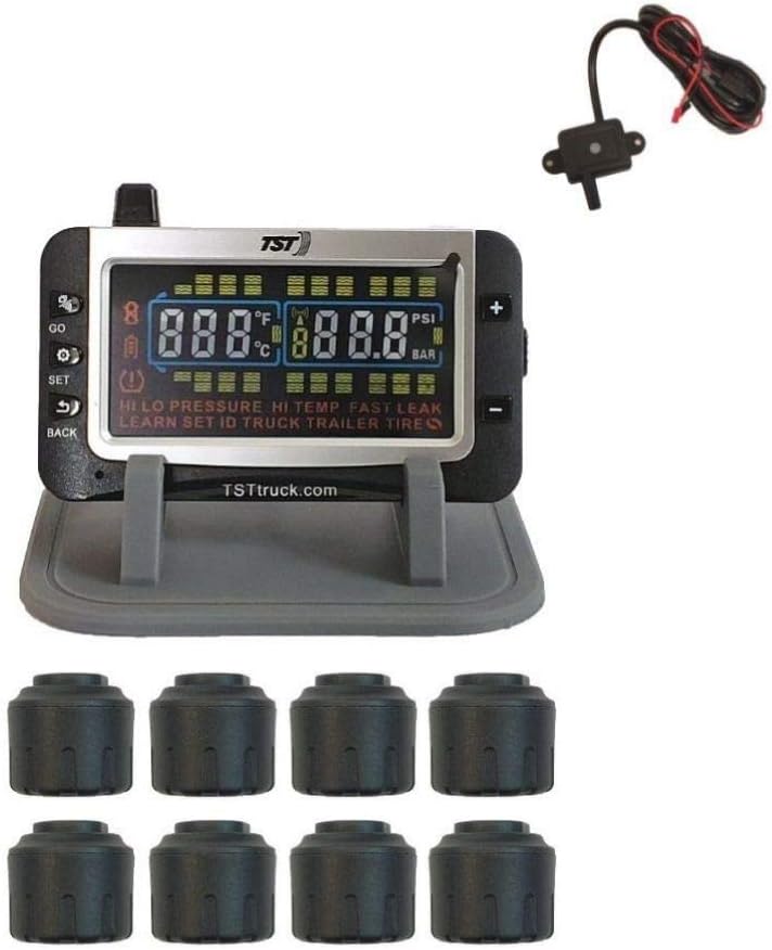 Truck Systems Technology TST 507 Tire Pressure Monitor w/ 12 Cap Sensors with Color Display