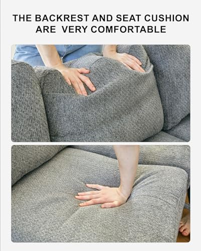 Belffin Modular Sectional Sofa Couch with Storage U Shape Convertible Corner Couches for Living Room Dark Grey Couch