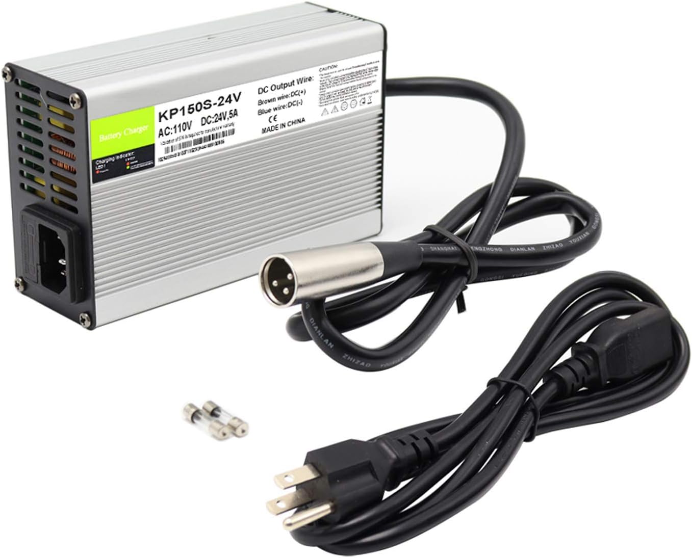 24V 5A Battery Charger 3-Pin XLR for Pride, Jazzy, Drive Medical, Golden Technologies, Shoprider, Rascal, EA1065, S150 180 X-CEL