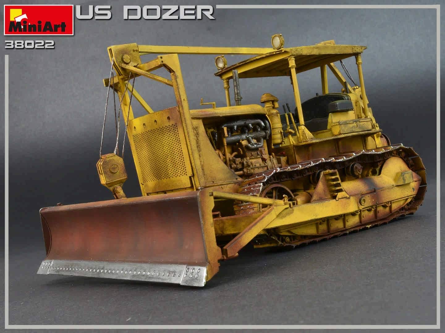 Miniart 1/35 Scale U.S. Bulldozer - Model Kit #38022
