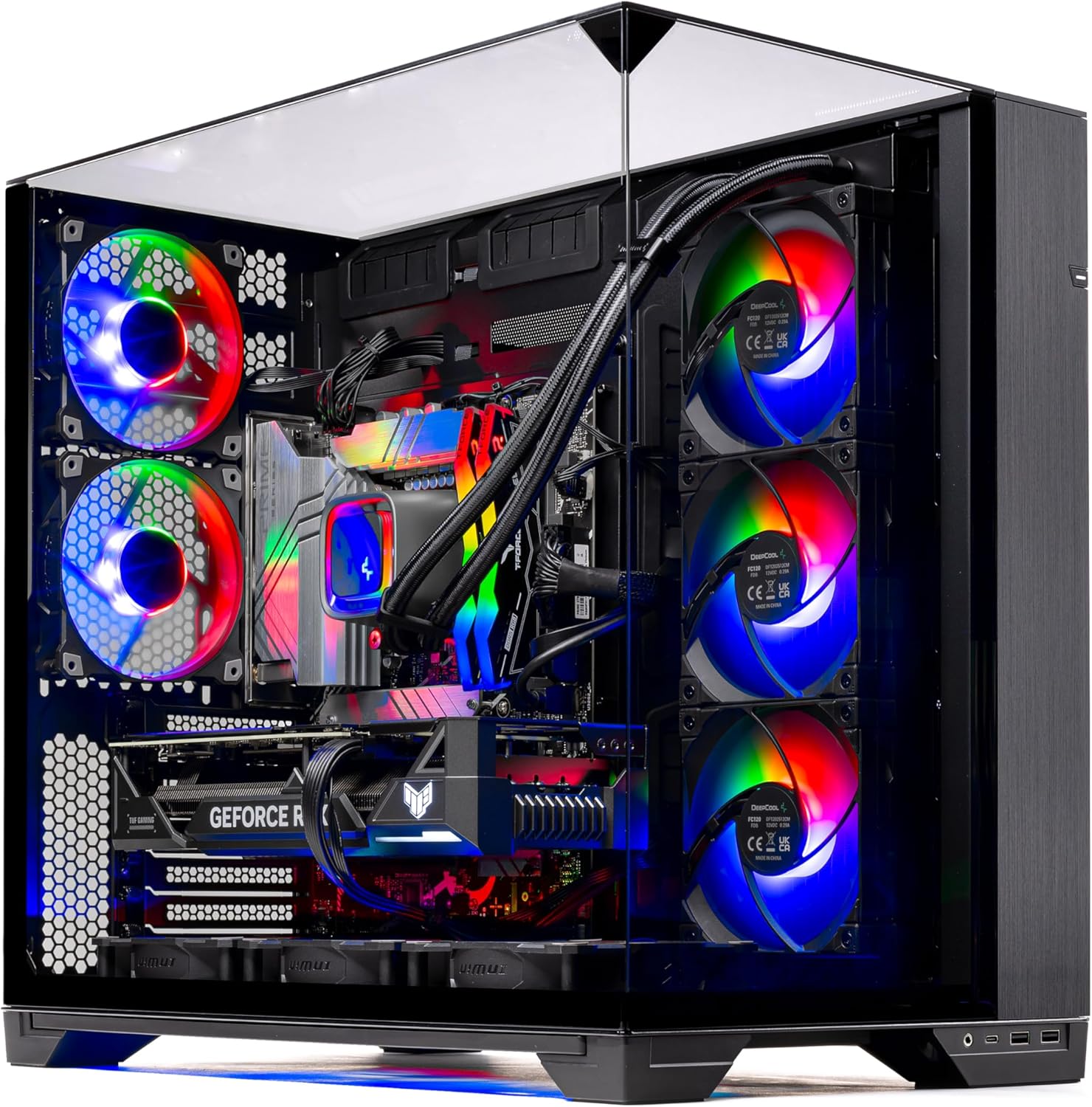 Skytech O11V Gaming PC Desktop, Ryzen 7 7700X 4.5 GHz (5.4GHz Turbo Boost), NVIDIA RTX 4070 Ti Super 16GB GDDR6X, 1TB Gen4 SSD