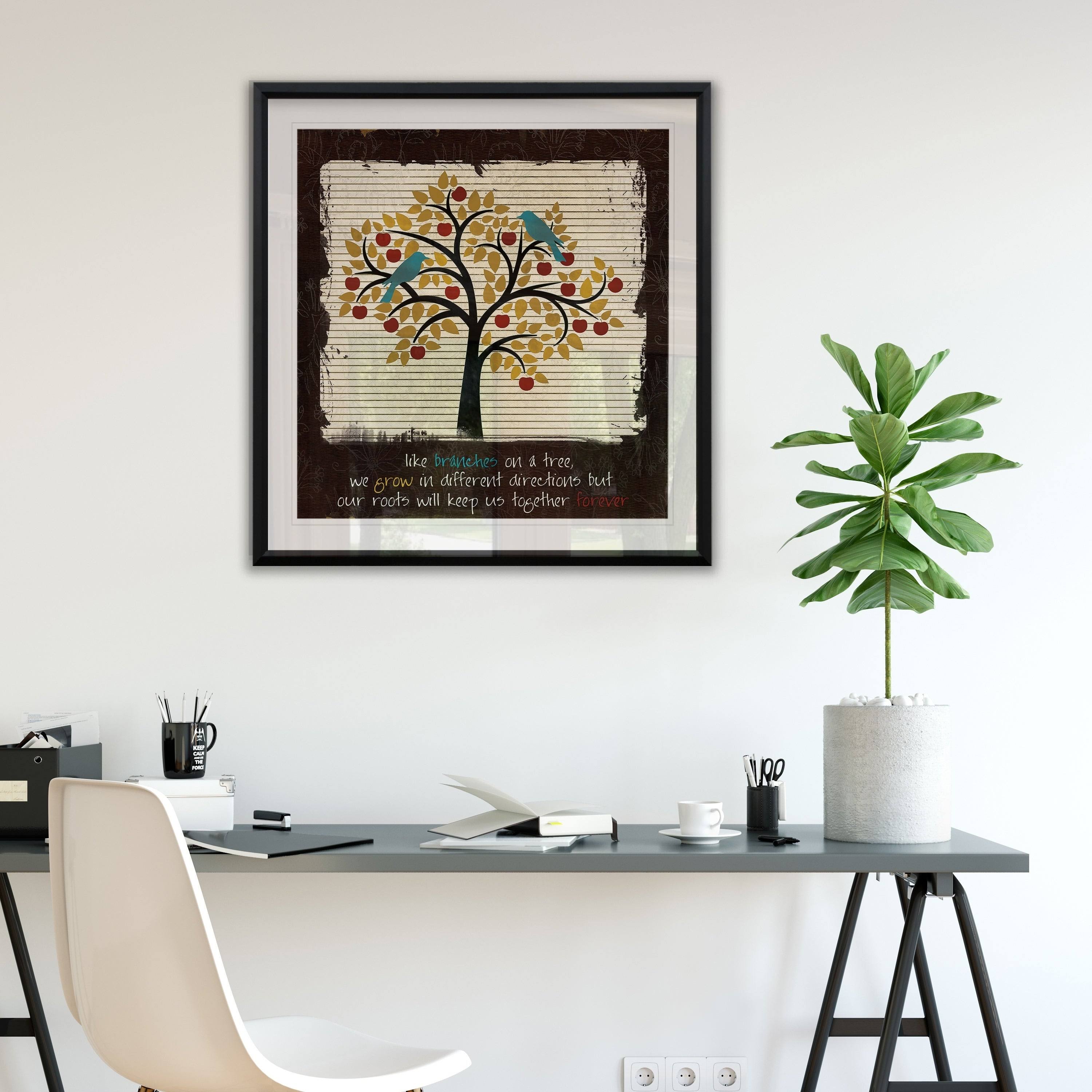 Family Tree -Framed Giclee Print - 32x32