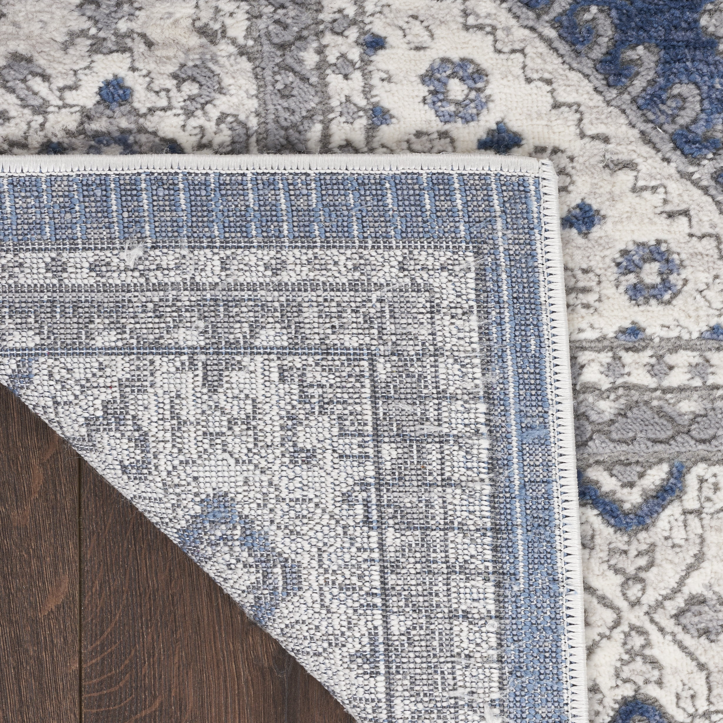 Nicole Curtis Series 4 Persian Grey/Navy 7'10" x 9'10" Area Rug (8x10)